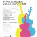 9. Jan Rakowski Viola Competition, plakat/poster 